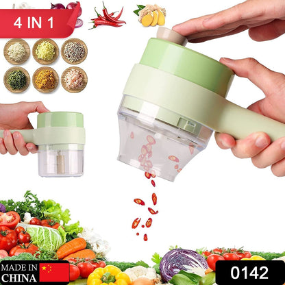 4 in 1 Portable Electric Vegetable Cutter Set