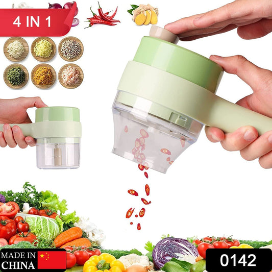 4 in 1 Portable Electric Vegetable Cutter Set